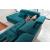 Alpine Leather/Microfiber U-Shaped Sectional Sofa w/Sleeper & Storage