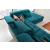 Alpine Fabric U-Shaped Sectional Sofa with Sleeper & Storage, Right Facing Armless Chair