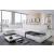 Alpine Leather/Microfiber Fabric U-Shaped Sectional Sleeper Sofa w/Storage