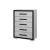 Amelia 5-Drawer Wood Veneer Chest