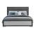 Amelia Fabric/Wood Bed w/LED Lighting, Queen Size