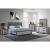 Amelia Fabric/Wood Bedroom Set