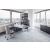 Gravity L-Shape Electric Height Adjustable Desk w/Managerial Storage