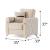 Amman Fabric Living Room Set