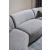 207 Curved Fabric 3-Piece Sectional with Double Chaise
