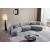 207 Curved Fabric 3-Piece Modular Sectional with Double Chaise
