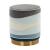 Almon Round Multi Colored Velvet Ottoman