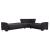 Armada Pro Fabric/PU Convertible L-Shaped Sectional Sofa