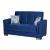 Armada Pro Fabric/PU Convertible Loveseat