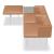 Agora 4 Segment Seating Bench w/Table
