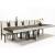 Aria Wood/Metal Extendable Dining Room Set