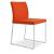 Aria Sled Dining Chair w/Metal Base