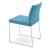 Aria Sled Dining Chair w/Metal Base