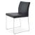 Aria Sled Dining Chair w/Metal Base