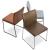 Aria Wire Stackable Dining Chair w/Metal Base