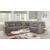 Armada Microfiber Fabric Convertible Sectional Sofa