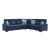 Armada Fabric Convertible Sectional Sofa
