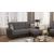 Armada Fabric/PU Convertible L-Shaped Sectional Sofa