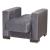 Armada Microfiber Fabric/PU Convertible Sleeper Chair