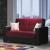 Armada Fabric/PU Convertible Loveseat