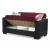 Armada Fabric/PU Convertible Loveseat