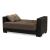 Armada Fabric/PU Convertible Loveseat