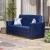 Armada Fabric Convertible Loveseat