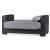 Armada Fabric/PU Convertible Loveseat
