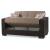 Armada Fabric/PU Convertible Loveseat