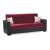 Armada Fabric/PU Convertible Sofabed
