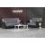 Armada Chenille Fabric/PU Convertible Sofabed
