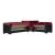 Armada Fabric/PU Convertible Sectional Sofa