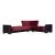 Armada Fabric/PU Convertible Sectional Sofa