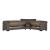 Armada Chenille Fabric Convertible Sectional Sofa
