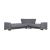 Armada Chenille Fabric Convertible Sectional Sofa