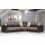 Armada Fabric/PU Convertible Sectional Sofa