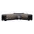 Armada Chenille Fabric/PU Convertible Sectional Sofa