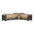 Armada Fabric/PU Convertible Sectional Sofa