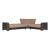 Armada Fabric/PU Convertible Sectional Sofa