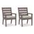 Hillside Barn Outdoor Nuvella Fabric/Weatherwood Dining Set