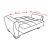 SM Armada Air Fabric/PU Sleeper Loveseat with Storage