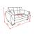 SM Armada Air Fabric/PU Sleeper Loveseat with Storage