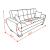 SM Armada Air Fabric/PU Sleeper Sofa with Storage