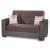 Armada Fabric/PU Convertible Loveseat