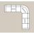 Americana Customizable Fabric Convertible L-Shaped Modular Sectional Sofa, Compositon 3