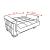 SM Armada Pro Fabric/PU Sleeper Loveseat with Storage