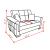 SM Armada Pro Fabric/PU Sleeper Loveseat with Storage