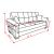 SM Armada Pro Fabric/PU Sleeper Sofa with Storage