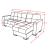SM Armada PU Reversible Chaise Sleeper Storage Sectional Sofa