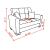 SM Armada PU Sleeper Loveseat with Storage